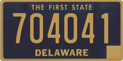 DE license plate 704041
