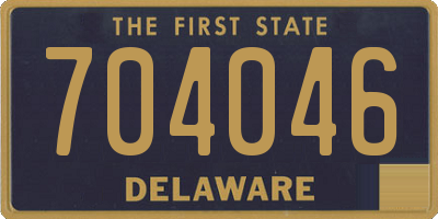 DE license plate 704046
