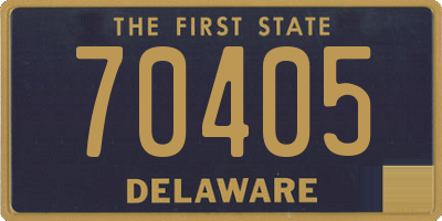 DE license plate 70405