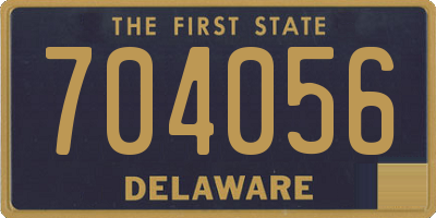 DE license plate 704056