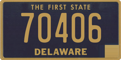 DE license plate 70406