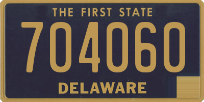 DE license plate 704060