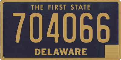 DE license plate 704066