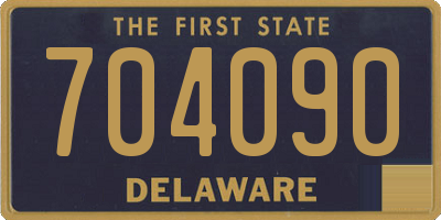DE license plate 704090