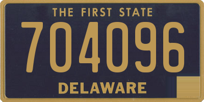 DE license plate 704096