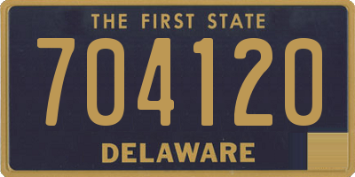 DE license plate 704120