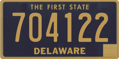 DE license plate 704122