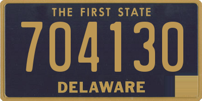 DE license plate 704130