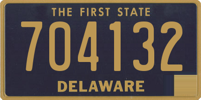 DE license plate 704132