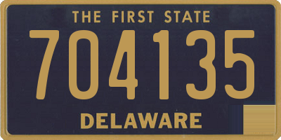 DE license plate 704135