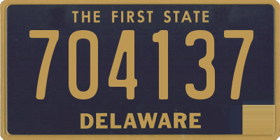 DE license plate 704137
