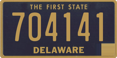 DE license plate 704141