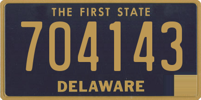 DE license plate 704143