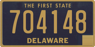 DE license plate 704148
