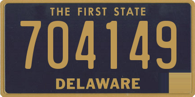 DE license plate 704149