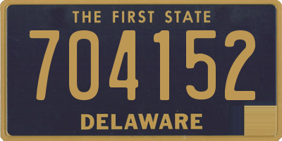 DE license plate 704152