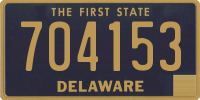 DE license plate 704153