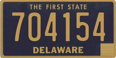 DE license plate 704154