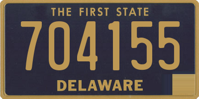 DE license plate 704155