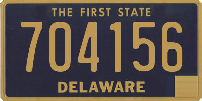 DE license plate 704156