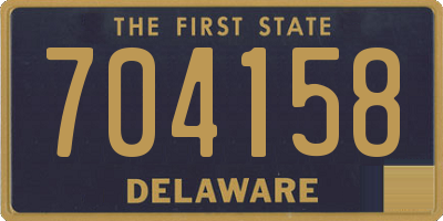 DE license plate 704158