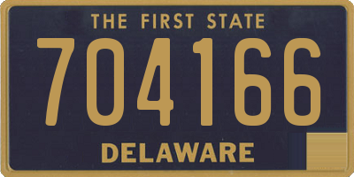 DE license plate 704166