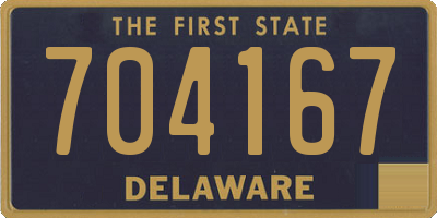 DE license plate 704167