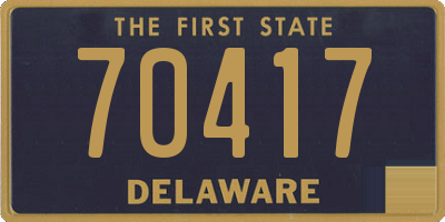 DE license plate 70417