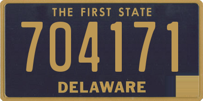 DE license plate 704171