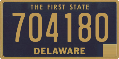 DE license plate 704180