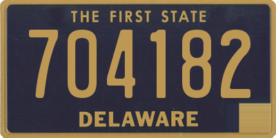DE license plate 704182