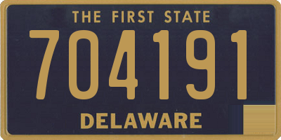 DE license plate 704191
