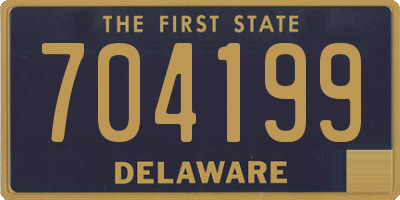 DE license plate 704199