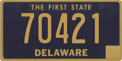 DE license plate 70421