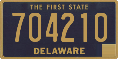 DE license plate 704210