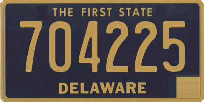 DE license plate 704225