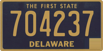 DE license plate 704237
