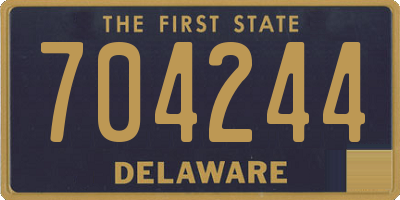 DE license plate 704244