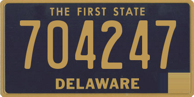 DE license plate 704247