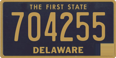 DE license plate 704255
