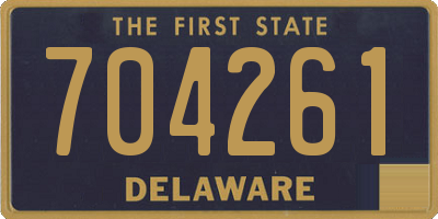 DE license plate 704261