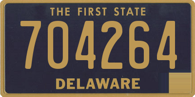 DE license plate 704264