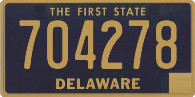 DE license plate 704278