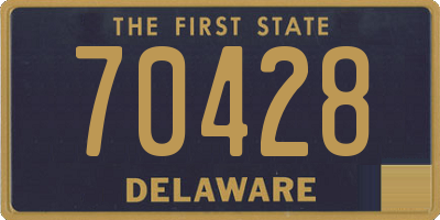 DE license plate 70428