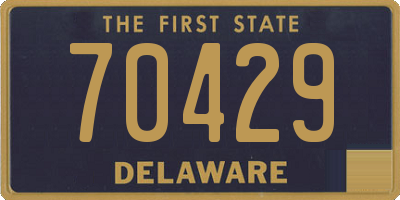 DE license plate 70429