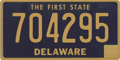 DE license plate 704295