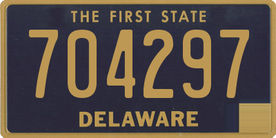 DE license plate 704297