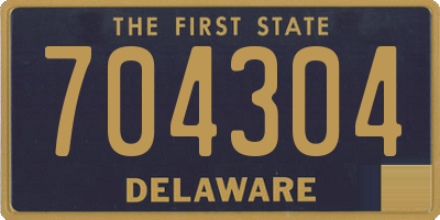 DE license plate 704304