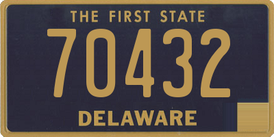 DE license plate 70432