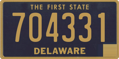 DE license plate 704331